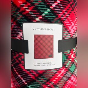 NWT Victoria’s Secret Plaid Fleece Throw Blanket plus a free gift